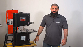 Ленточнопильный станок JIB BS0902 сборка регулировка, демонстрация в работе